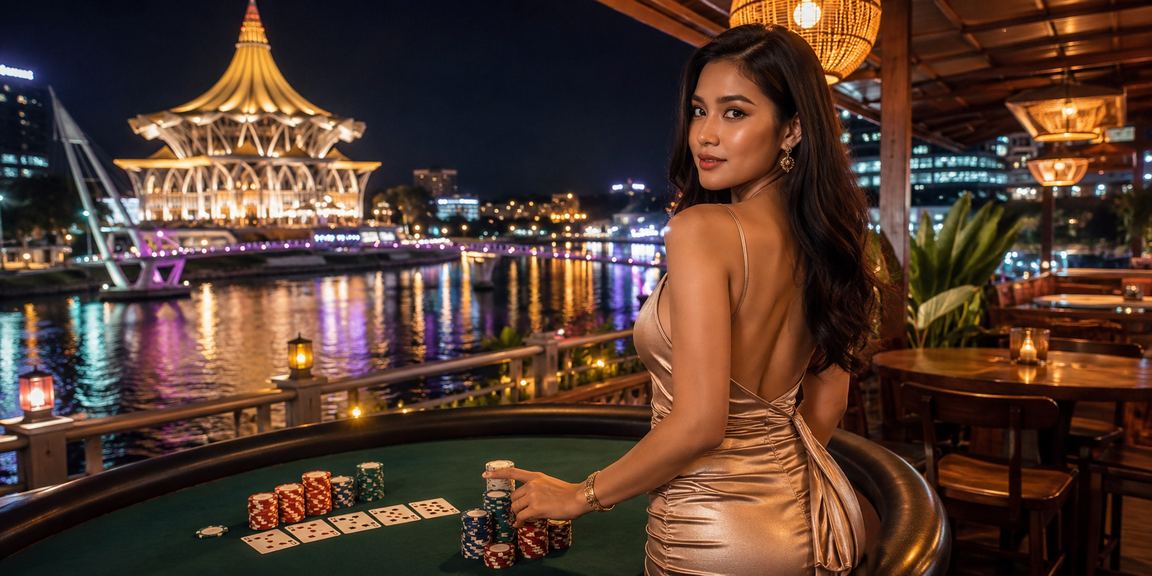 Teen patti bergaya Melayu di Kuching Sarawak untuk permainan popular