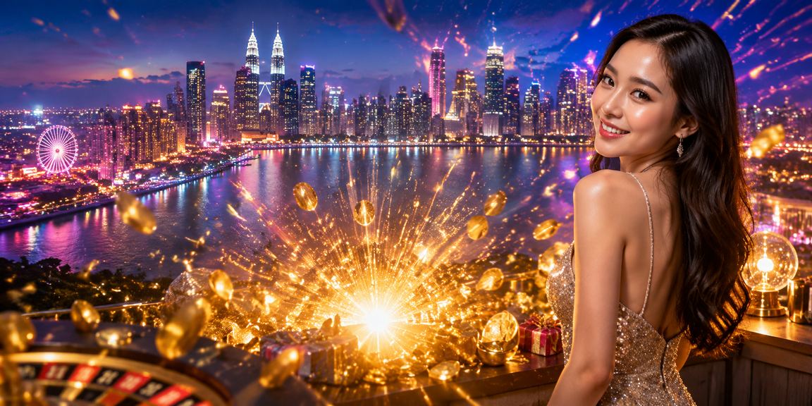 Suasana kasino hiburan Malaysia dengan tema jackpot menarik